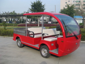 Electric Sightseeing Bus Tablet 4seat Bus with Tablet Cargo